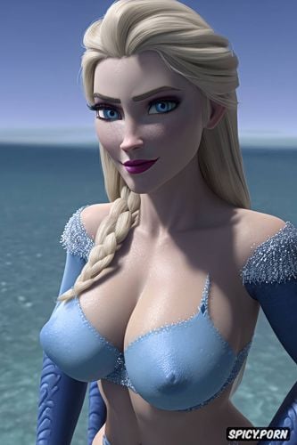 viking, european female, lagoon, very big silicon tits, elsa princess