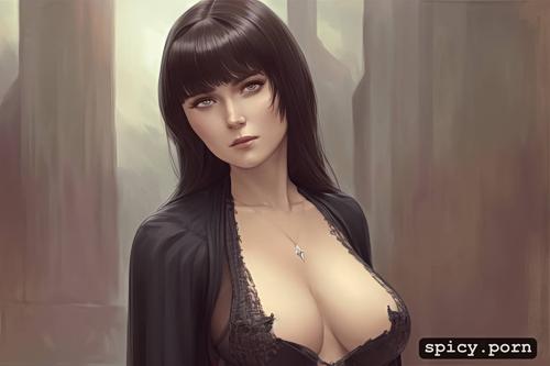 artstation, latin woman with detailed face, illustration, concept art