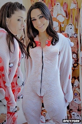 unzipped onesie pajamas1 4, bows, ellen page, sharp details