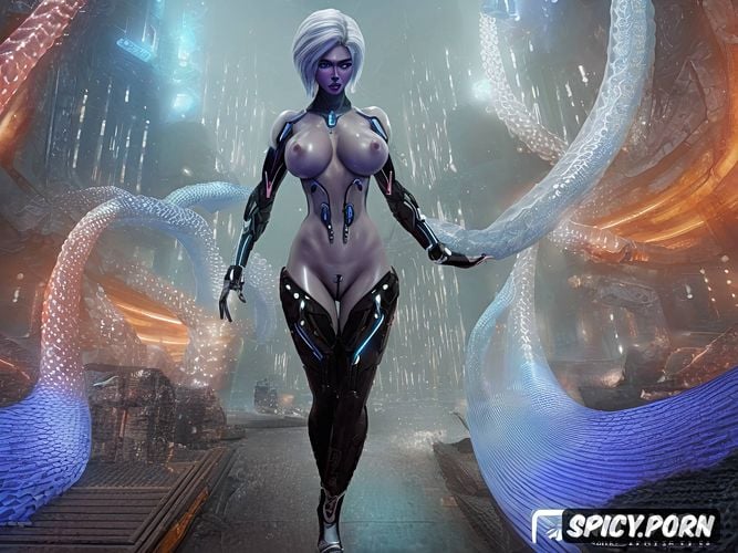 focus on great legs, matrix code skin, janelle monáe as cortana from halo