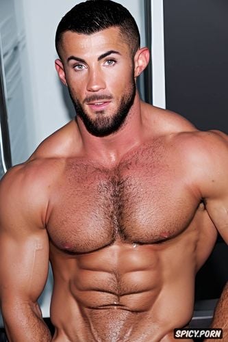 solo portugues man body muscular, big bush, some body hair, nice abs