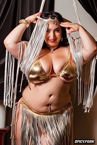 huge hanging hooters, elegant bellydance costume with matching bikini top
