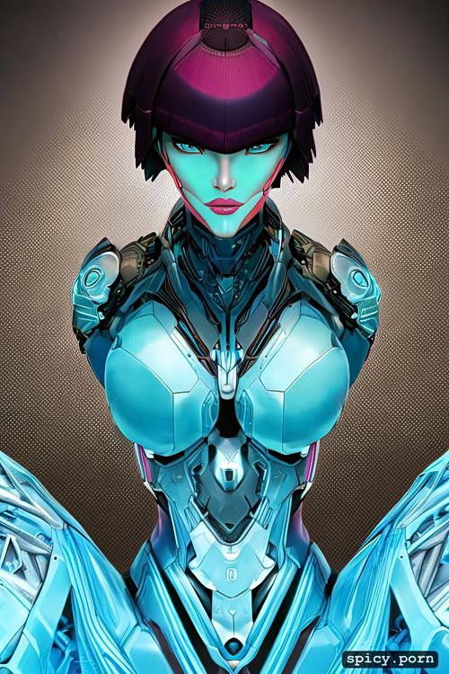 ghost in the shell, ultra detailed, realistic, triadic color
