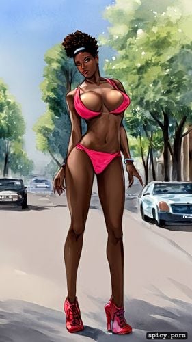 ultra detailed, amateur, 20 yo, small boobs, in street, realistic