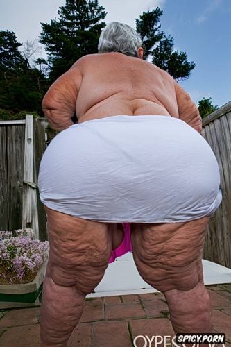 ssbbw granny, massive round ass, enormous round ass, hyper detailed