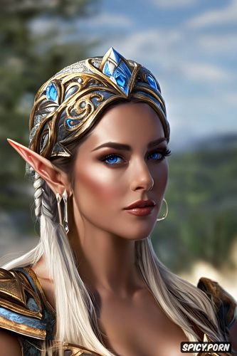 high elf princess elder scrolls beautiful face, 8k shot on canon dslr