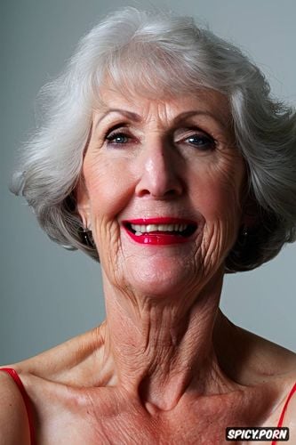 extreme closeup, eyes, hyperrealistic, beautiful white granny