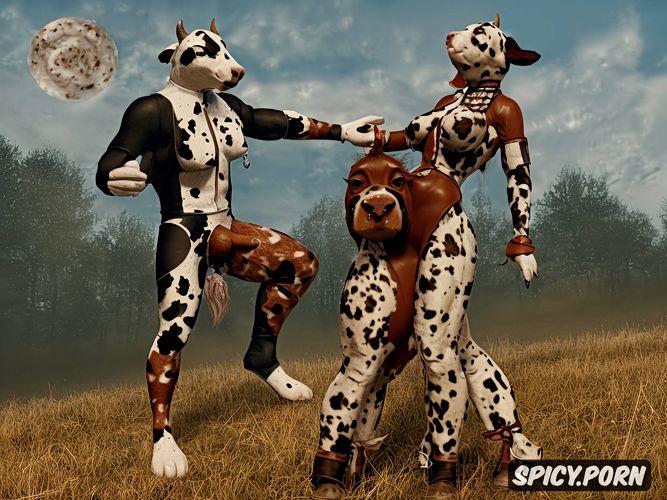 big nipples, doggystyle 40 years old, man on a full furry dalmatian costume