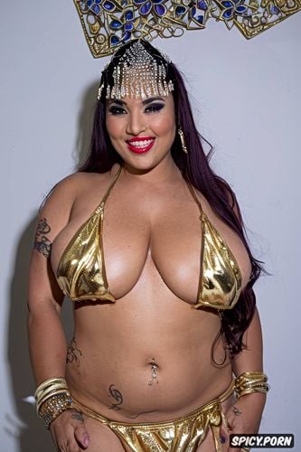 busty1 45, gold and silver and pearls jewelry, beautiful curvy body