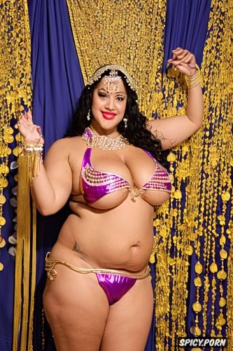 beautiful smiling face, gold and silver, gorgeous arabian bellydancer