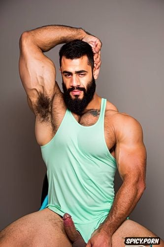 showing hairy armpits, hairy armpits, macho, extremely hairy armpits