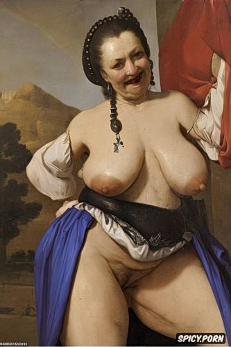 venous tits, giant and perfectly round areolas very big fat tits