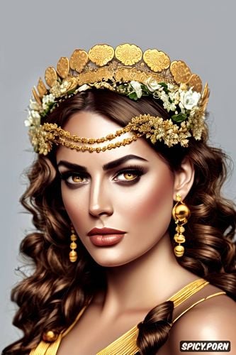 princess andromache, ultra detailed, greek mythology, high cheekbones