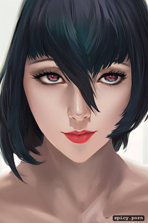 4k, highres, triadic color, realistic, ghost in the shell, h 1000 w 500