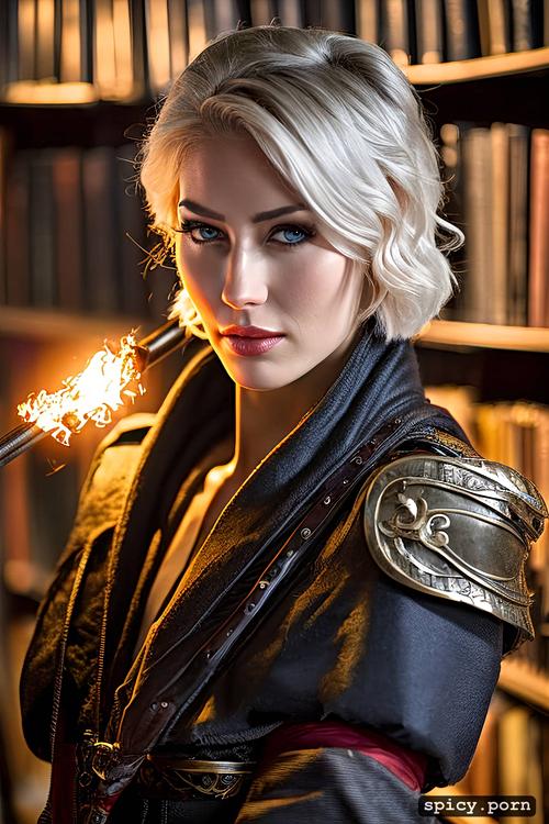 bethany hawke, pale skin, torches, dragon age ii, no makeup