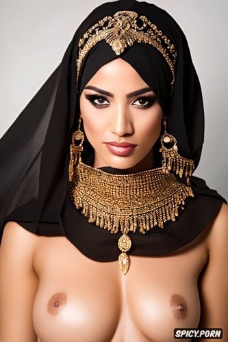 burka, hijab, nude, shemale, full body, gold jeweller