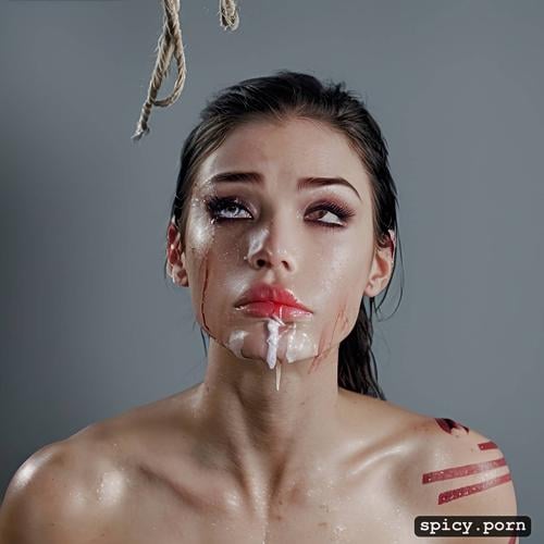 make up tears, helpless1 4, model face, hands restrained tight1 1