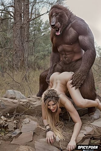 intent on effective copulation, surprised by ecstasy generated big sasquatch dick