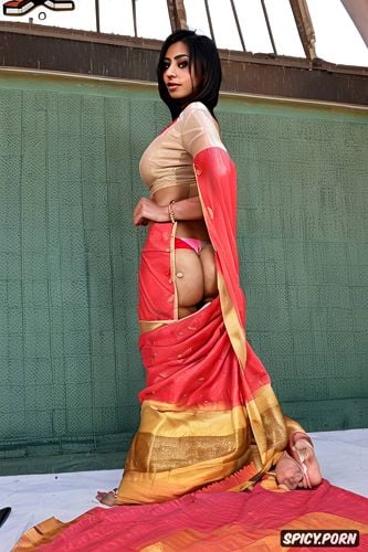 absolute realistic, a superstar bollywood actress, long saree saree blouse