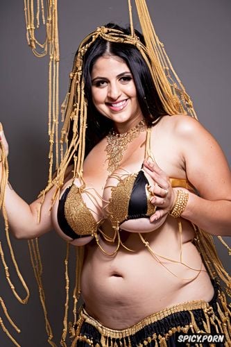 massive saggy melons, huge hanging hooters, gold and silver jewelry
