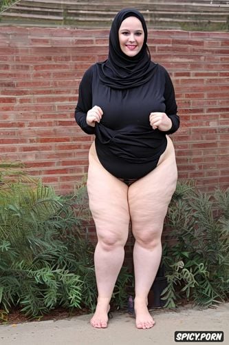 big nipples, hijab, fat pussy huge boobs, topless, front view