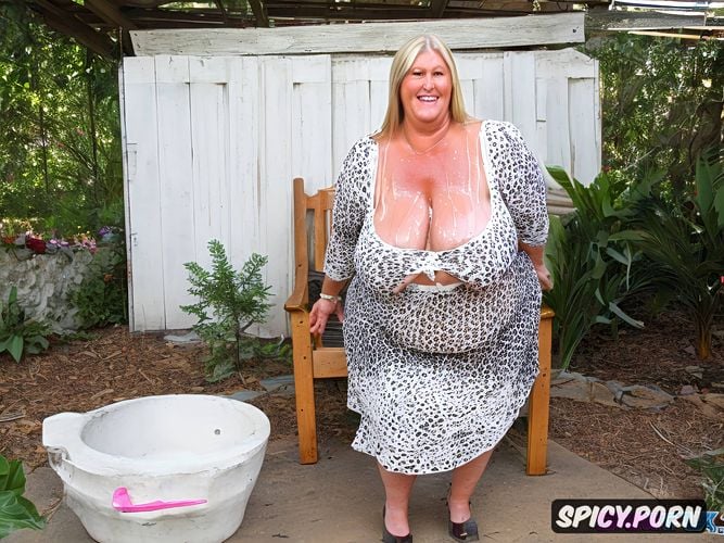 gilf, round face, large belly, sitting with legs spread, up skirt