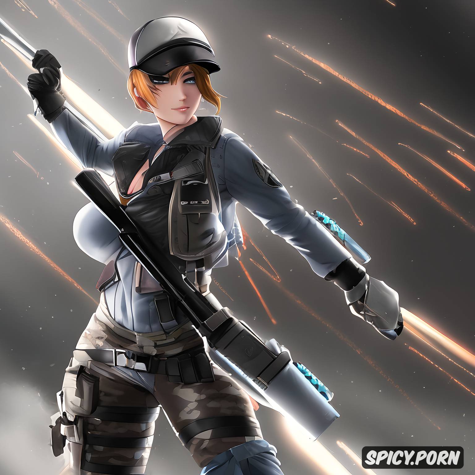 Image of r6, ash from rainbow six siege, exposed, nude, lewd - spicy.porn